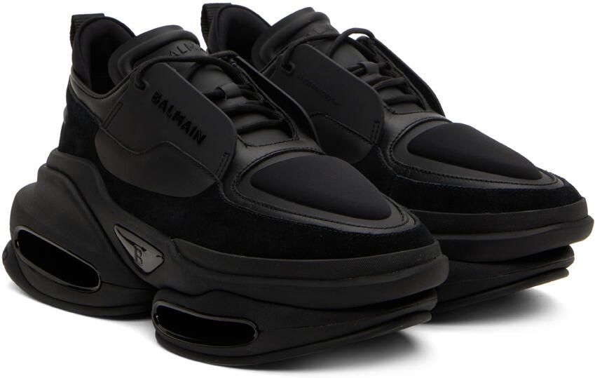 Balmain Black B-Bold Low-Top Sneakers - Picture 2