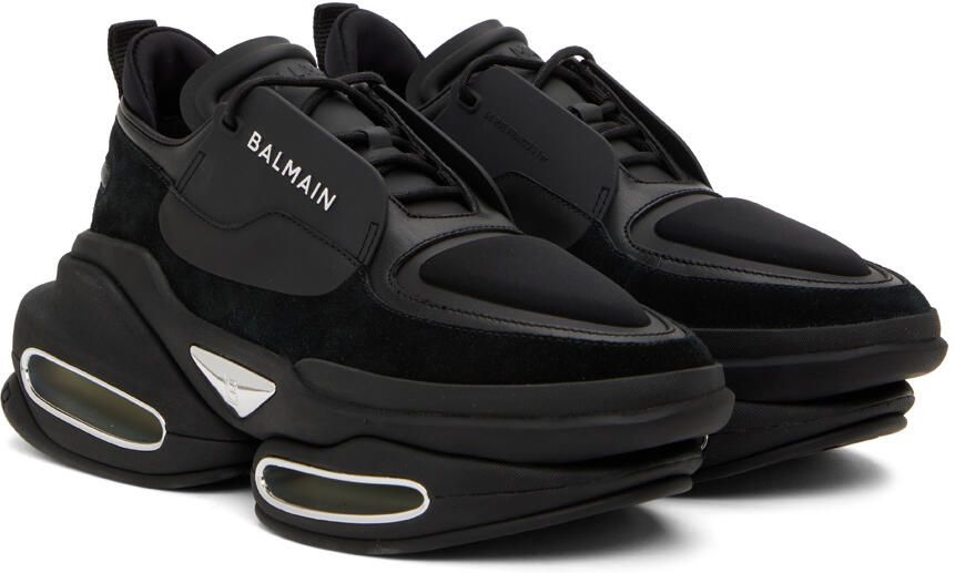 Balmain Black B-Bold Low-Top Sneakers - Picture 2