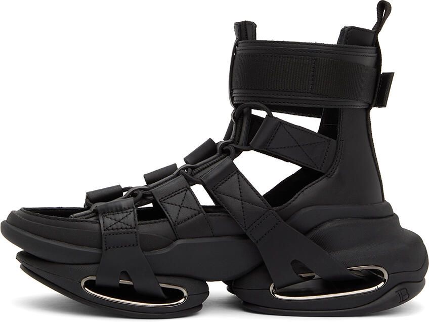 Balmain Black B-Bold Sandals - Picture 3