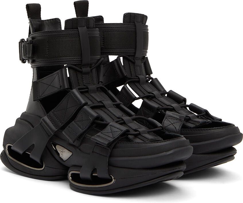 Balmain Black B-Bold Sandals - Picture 2
