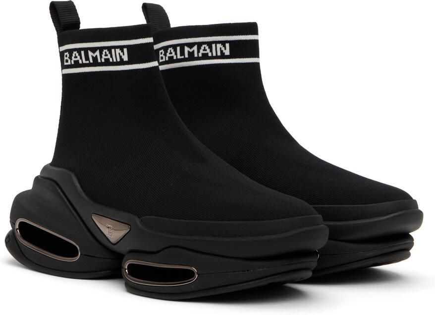 Balmain Black B-Bold Sneakers - Picture 2