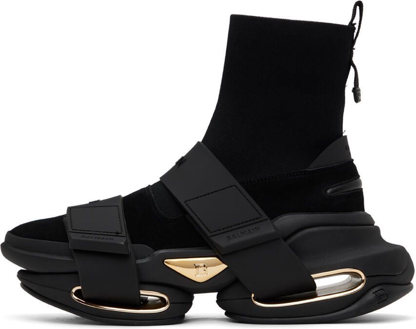 Balmain Black B-Bold Sneakers - Picture 3