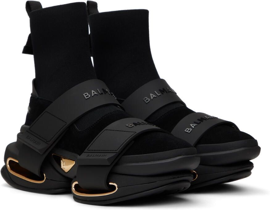 Balmain Black B-Bold Sneakers - Picture 2