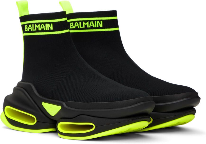Balmain Black B-Bold Sneakers - Picture 2