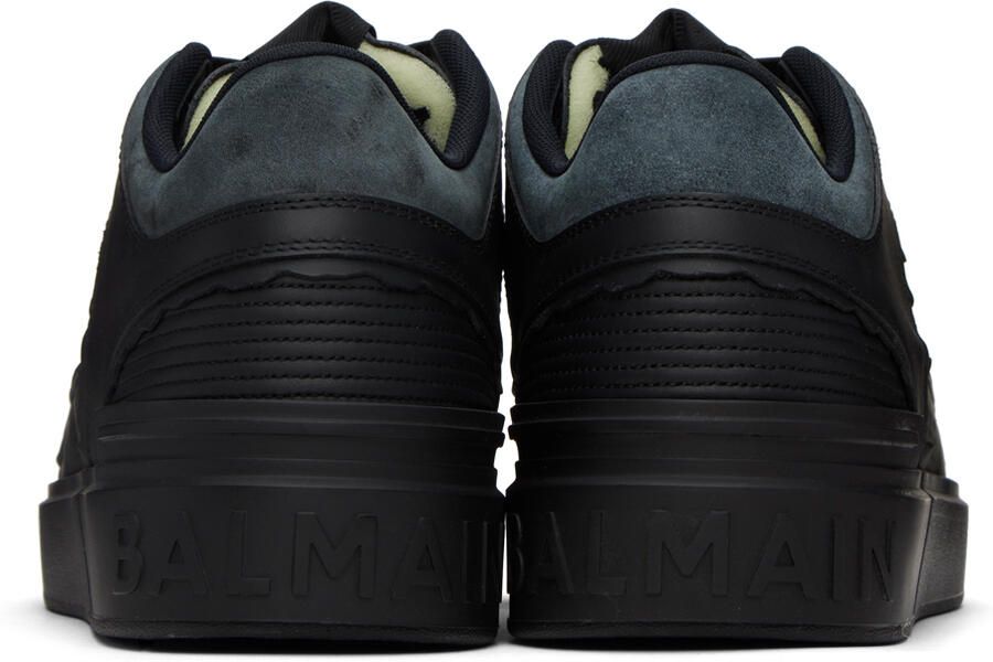 Balmain Black B-Court Mid-Top Sneakers
