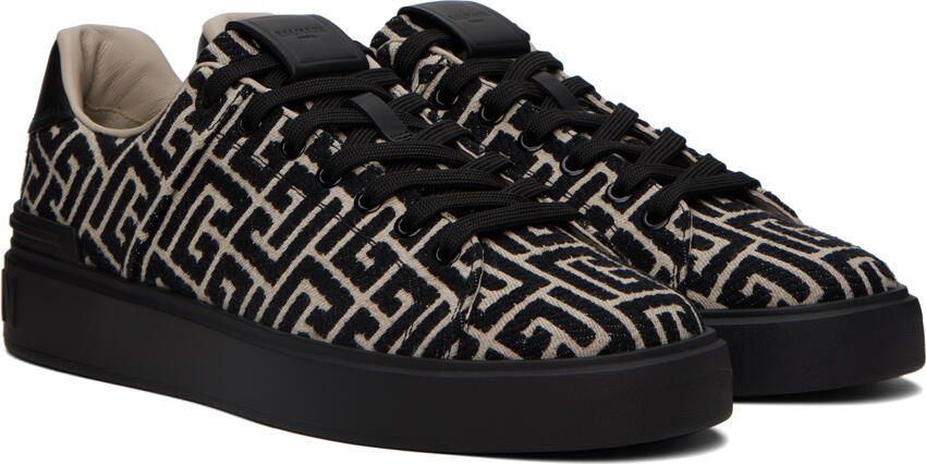 Balmain Black B-Court Sneakers - Picture 2