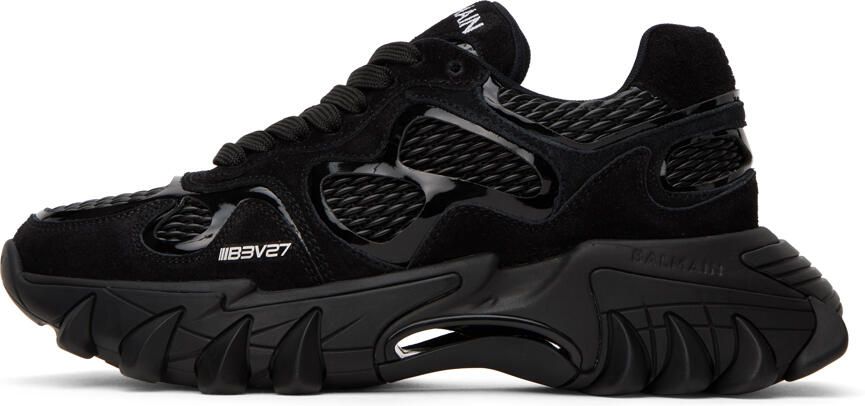 Balmain Black B-East Sneakers - Picture 3