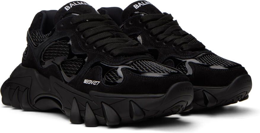 Balmain Black B-East Sneakers - Picture 2
