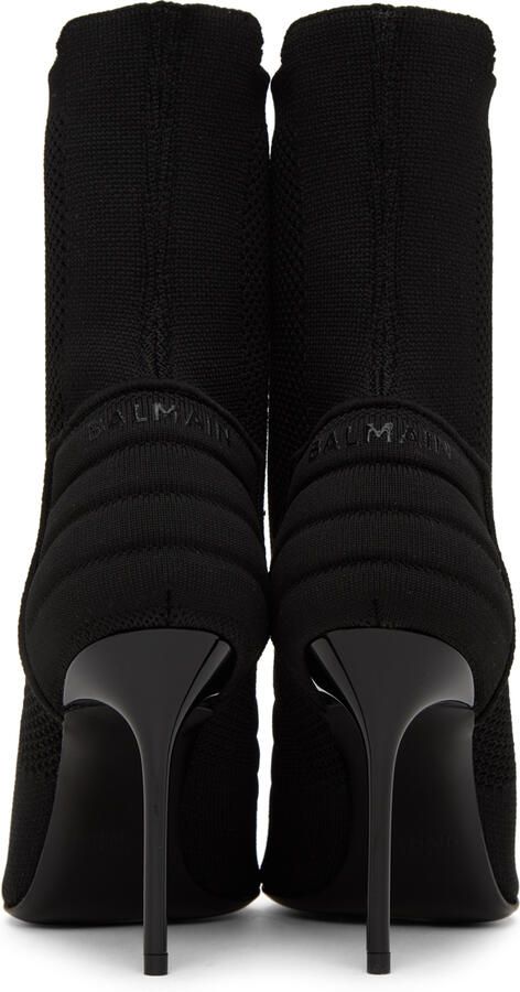 Balmain Black Skye-Biker Boots - Picture 5