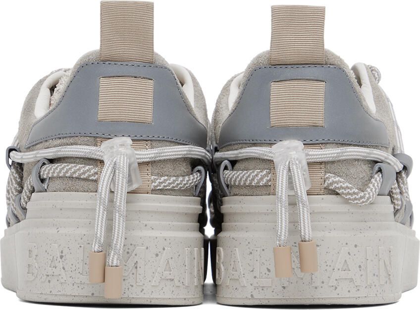 Balmain Gray B-Court Sneakers