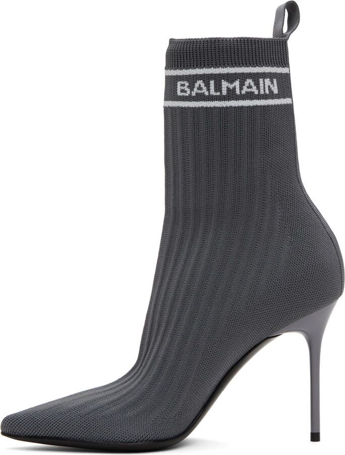 Balmain Gray Skye Boots