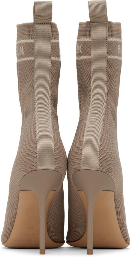 Balmain 95mm Skye ankle boots Brown - Picture 5