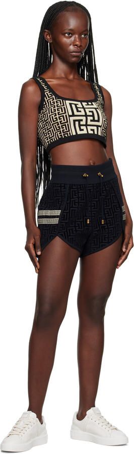 Balmain White B-Court Sneakers - Picture 4