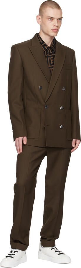 Balmain White B-Court Sneakers - Picture 4