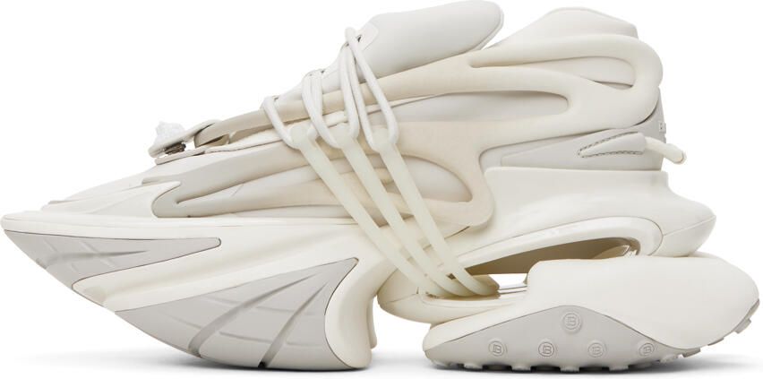 Balmain White Unicorn Sneakers - Picture 3