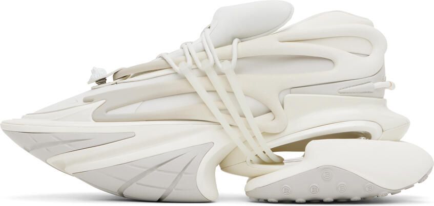 Balmain White Unicorn Sneakers - Picture 2