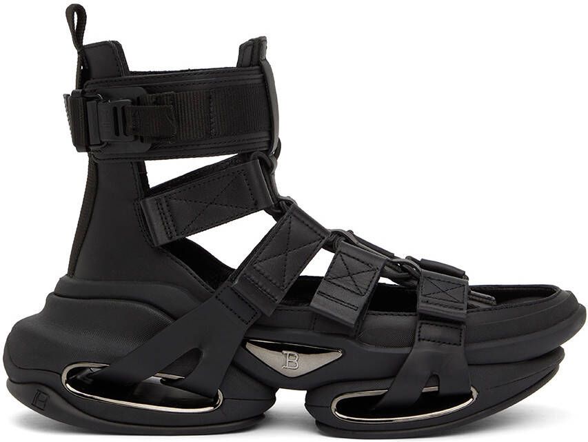 Balmain Black B-Bold Sandals - Picture 5