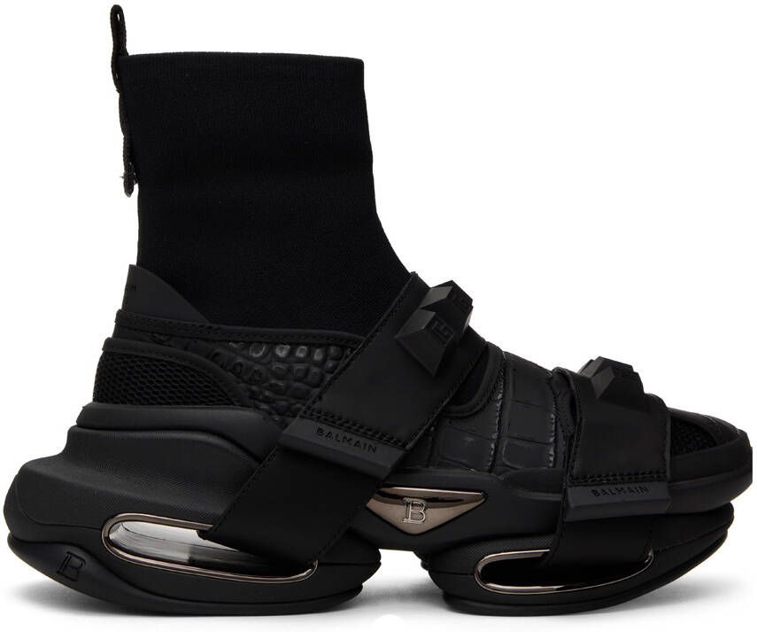 Balmain Black B-Bold Sneakers - Picture 5