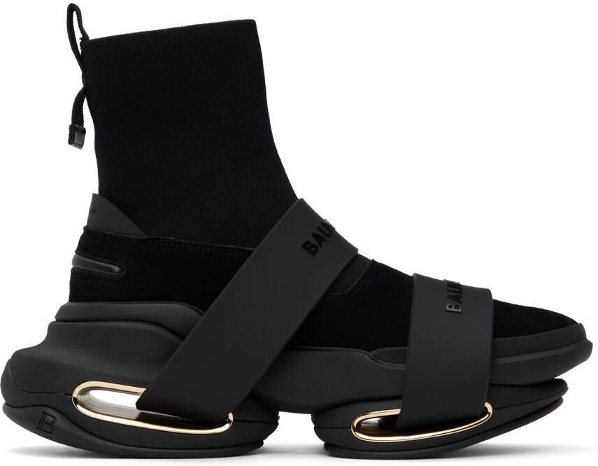 Balmain Black B-Bold Sneakers - Picture 5