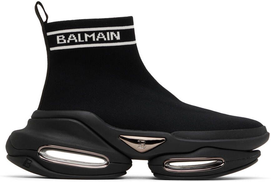Balmain Black B-Bold Sneakers - Picture 4