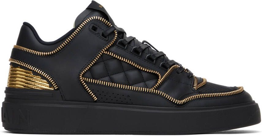 Balmain Black B-Court Sneakers - Picture 5