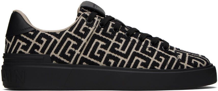 Balmain Black B-Court Sneakers - Picture 5