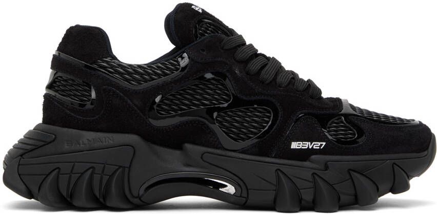 Balmain Black B-East Sneakers - Picture 5