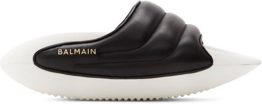 Balmain Black Puffy B-IT Sandals - Picture 5
