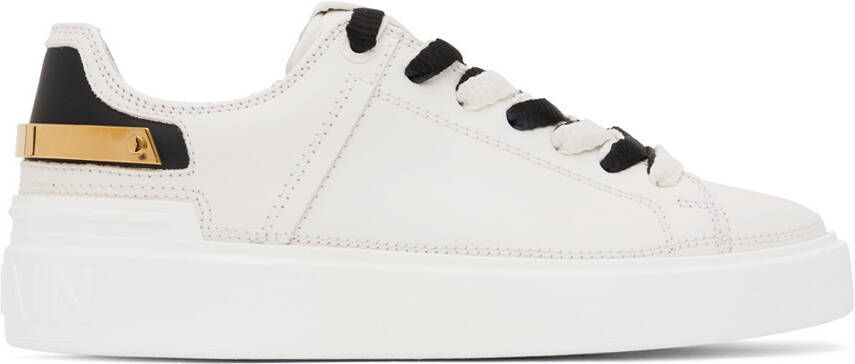 Balmain Off-White B-Court Sneakers - Picture 4