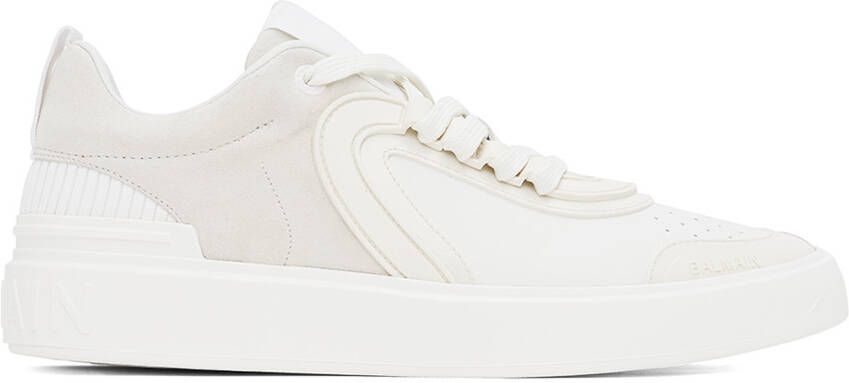 Balmain Off-White B-Skate Sneakers - Picture 5