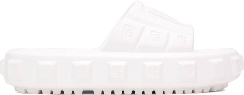 Balmain White Ari Flat Mules - Picture 4