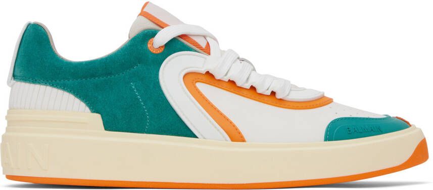 Balmain White B-Skate Sneakers - Picture 5