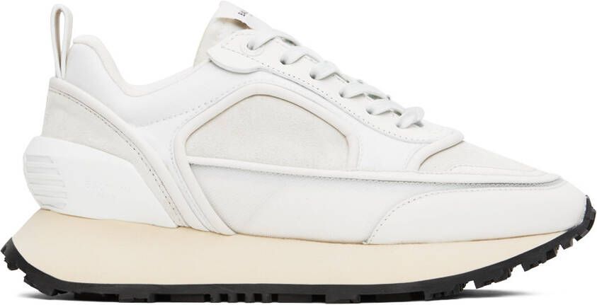 Balmain White Racer Sneakers - Picture 5