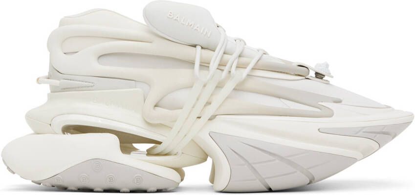 Balmain White Unicorn Sneakers - Picture 3