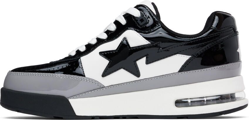 BAPE Black & White Road Sta #2 M1 Sneakers - Picture 3