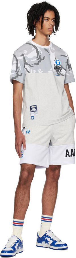 BAPE Blue & White SK8 STA #5 Sneakers - Picture 4