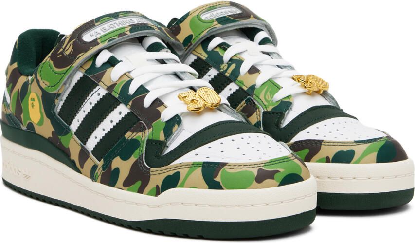 BAPE Blue & White adidas Edition Forum 84 Low Sneakers - Picture 3