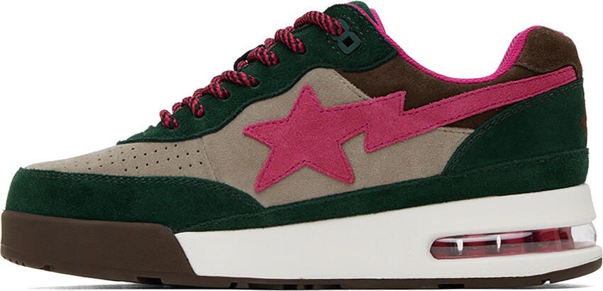 BAPE Green & Pink Road Sta #1 M2 Sneakers - Picture 4