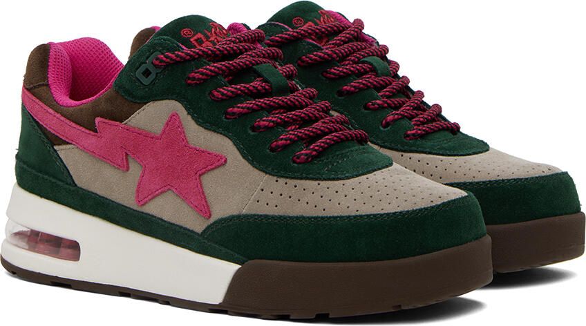 BAPE Green & Pink Road Sta #1 M2 Sneakers - Picture 2