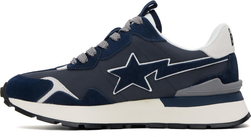 BAPE Navy & Gray Road Sta Express Sneakers - Picture 3
