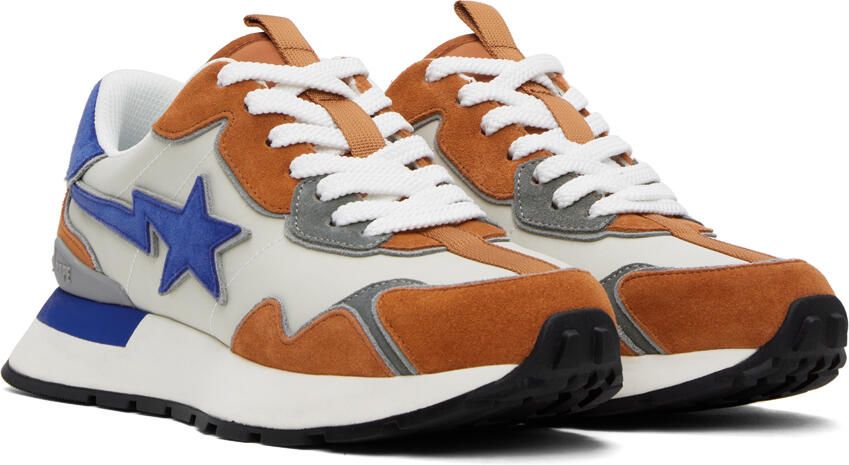 BAPE Orange & Blue Road STA Express Sneakers - Picture 2