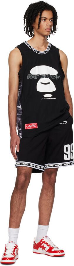 BAPE Red & White SK8 STA #5 Sneakers - Picture 4