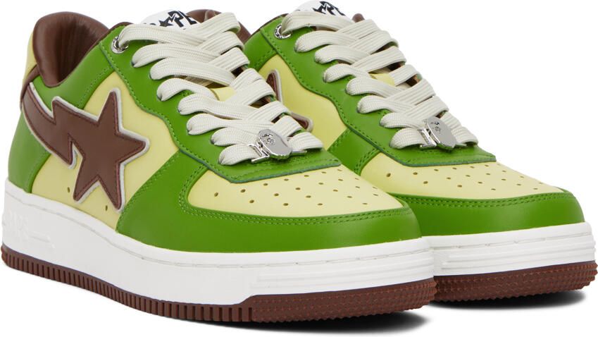 BAPE SSENSE Exclusive Green Sta Sneakers - Picture 2