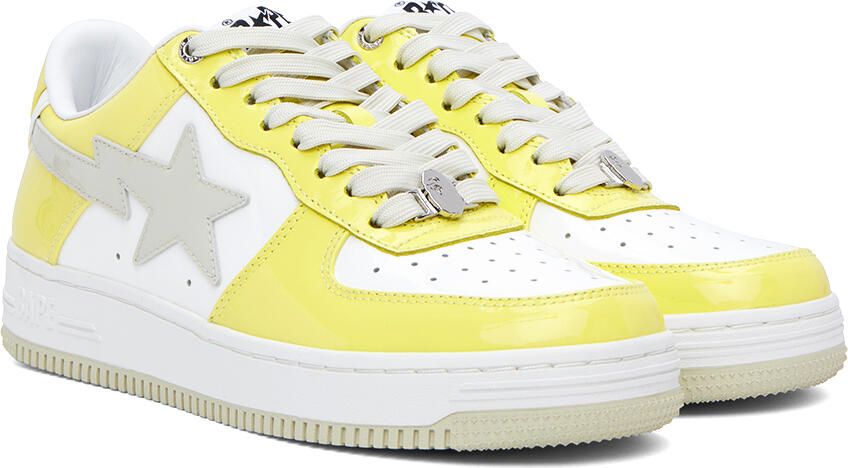 BAPE SSENSE Exclusive Yellow Sta Sneakers - Picture 2