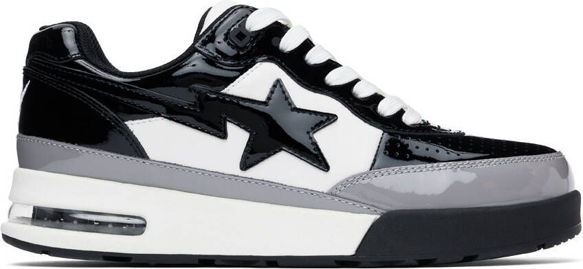 BAPE Black & White Road Sta #2 M1 Sneakers - Picture 5