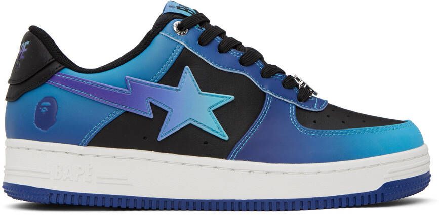 BAPE Blue & Black STA #7 M2 Sneakers - Picture 5