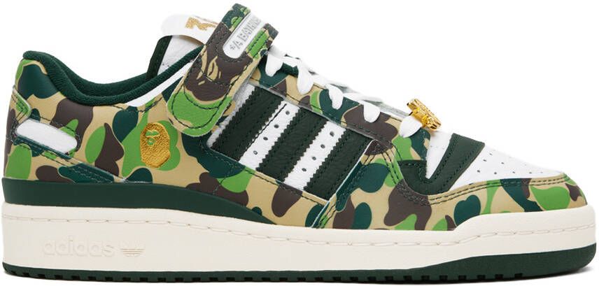 BAPE Blue & White adidas Edition Forum 84 Low Sneakers - Picture 6