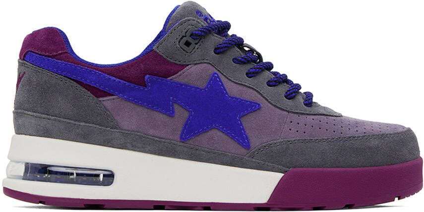 BAPE Blue & Gray Road Sta #1 M2 Sneakers - Picture 5