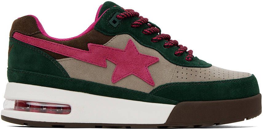 BAPE Green & Pink Road Sta #1 M2 Sneakers - Picture 3