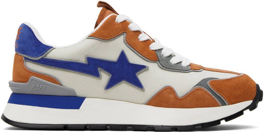 BAPE Orange & Blue Road STA Express Sneakers - Picture 5